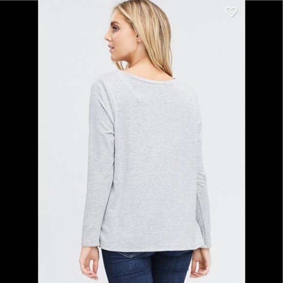 Christmas coffee graphic Tee in light gray small - Picture 2 of 4